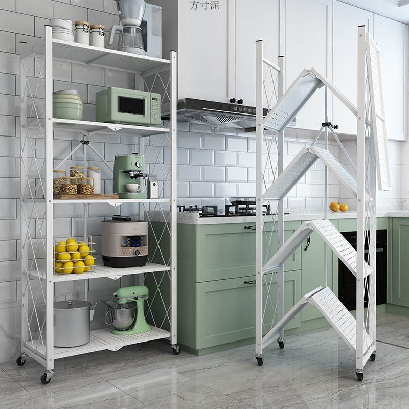 Picture of Simple bookcase, bookcase, multi-layer floor-free folding shelf, household storage shelf, dormitory shelf, storage shelf