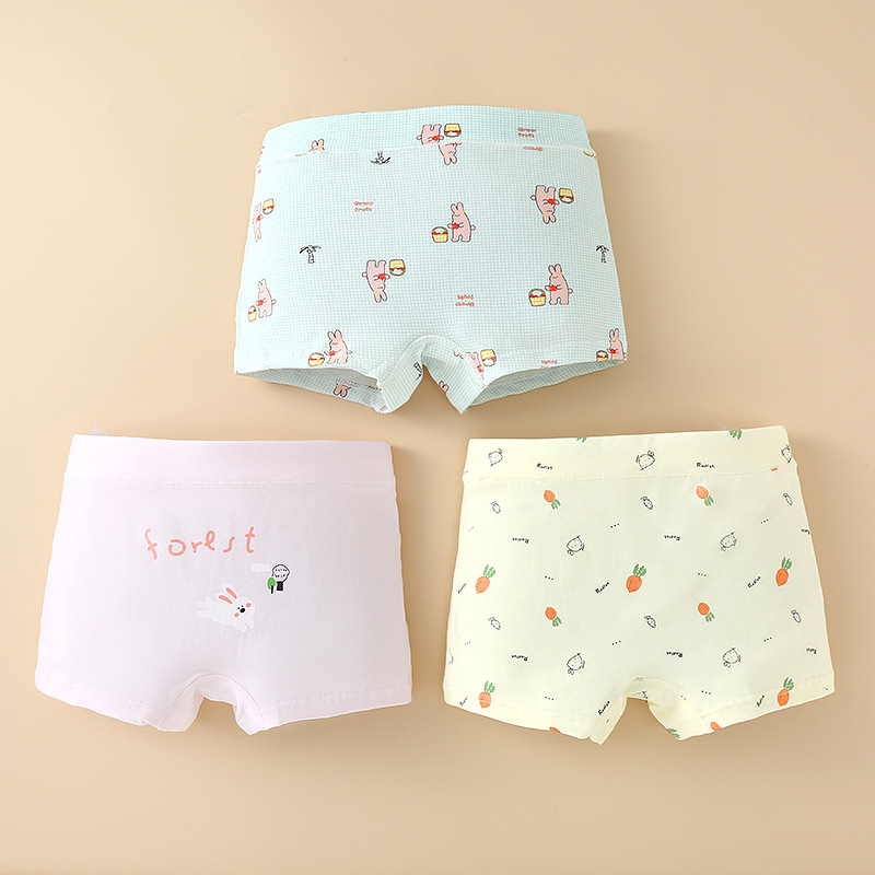 Picture of Girls' boxer briefs pure cotton class a children girls' baby girls' boxer shorts medium and large children's shorts wholesale