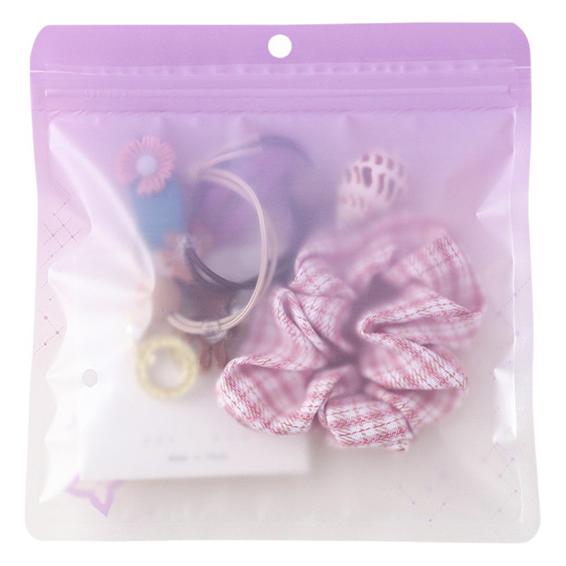 Men and women's underwear packaging bag transparent clothing sexy underwear self-sealing bag cute socks hair clip zipper bag
