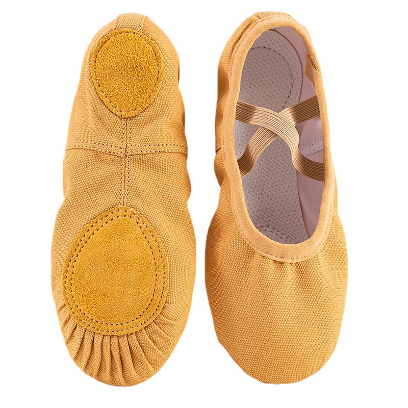 Picture of Wholesale dance shoes for boys and girls lace-free dancing shoes camel soft bottom exercise body yoga cat claw shoes Ballet
