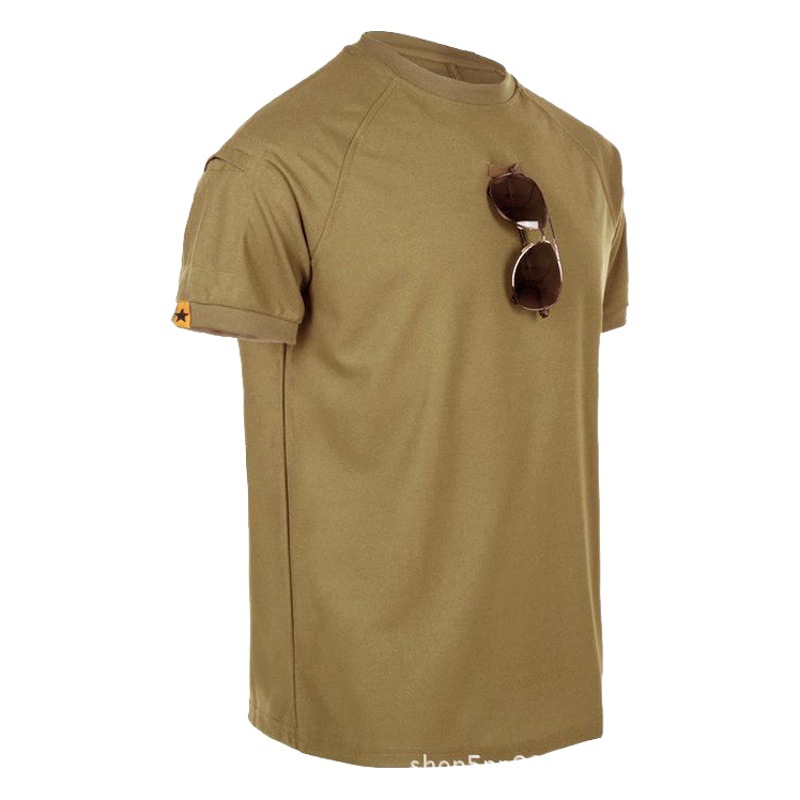 Special Forces T-Shirt Men's Lasel Tactical Short-sleeved Polo Shirt Elastic Quick-drying T-shirt Military Short-sleeved Men's Summer