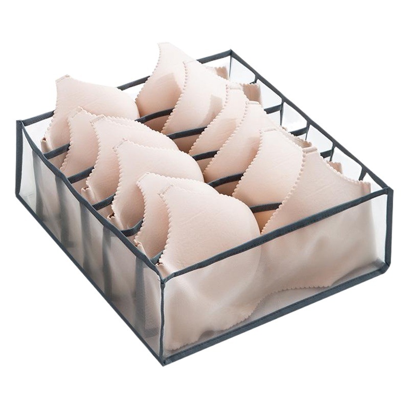 Thickened Home Clothes Cabinet Underwear Storage Bag Drawer Visual Grid Partition Tinner Bag Socks Underwear Bra Box