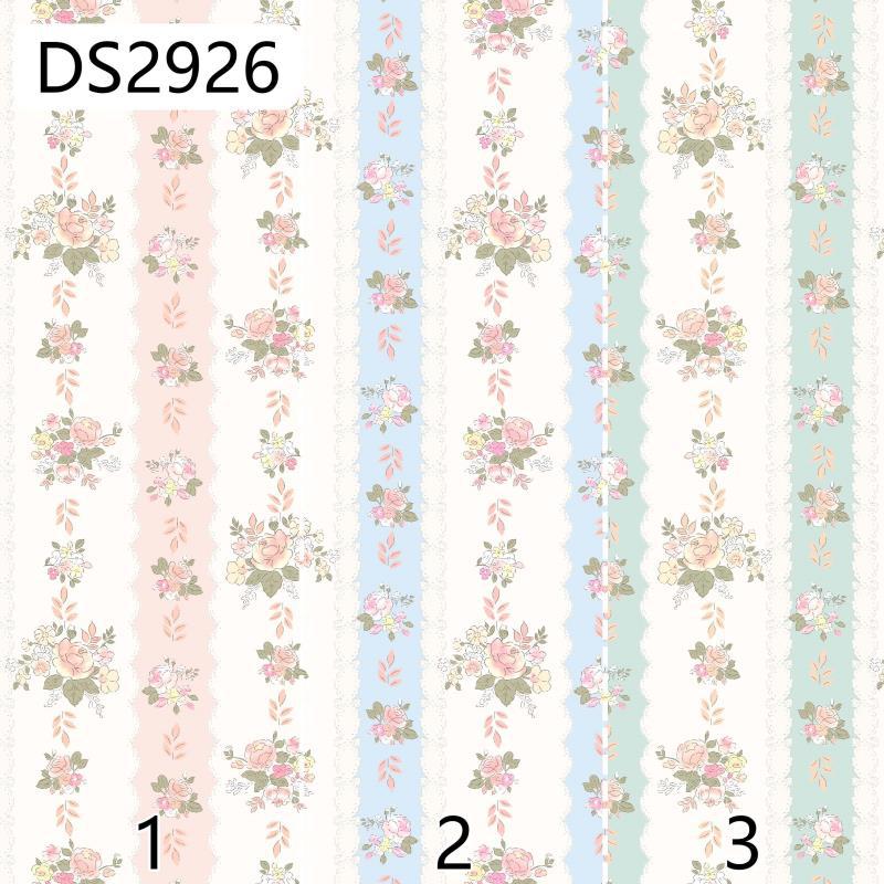 Ins Style Stripesd Flowers 40 Count Cotton Digital Printed Fabric Pure Cotton Kidsren's Shirt Anti-Mosquito Pants Printed Fabric