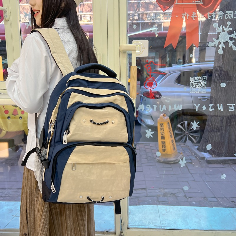 Picture of 2025 New College Student School Bag Women's Backpack Ruiying Casual Large Capacity College Style Outdoor Travel Cross-Border