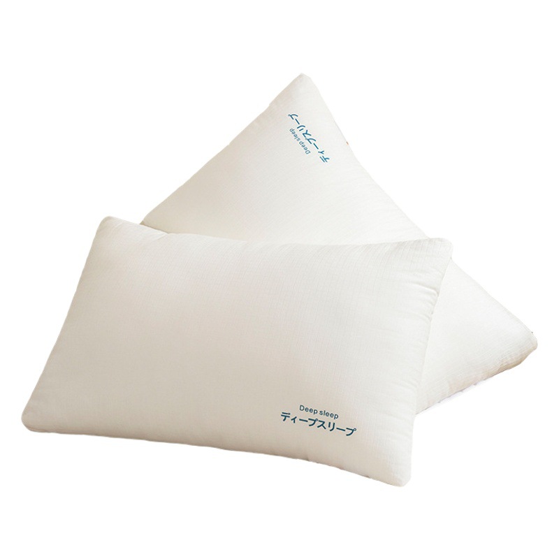 Raw Cotton Jacquard Hotel Feather Velvet Pillow Class A Japanese-style Raw Cotton Comfortable Pillow Core Student Adult Home Comfortable