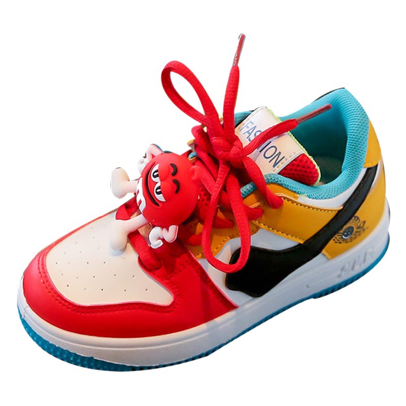 Picture of Children's Sports Shoes High-Top Yuanyang Trendy Brand Girls' Shoes 2025 Autum New M-Bean Non-Slip Breathable Boys' Shoes