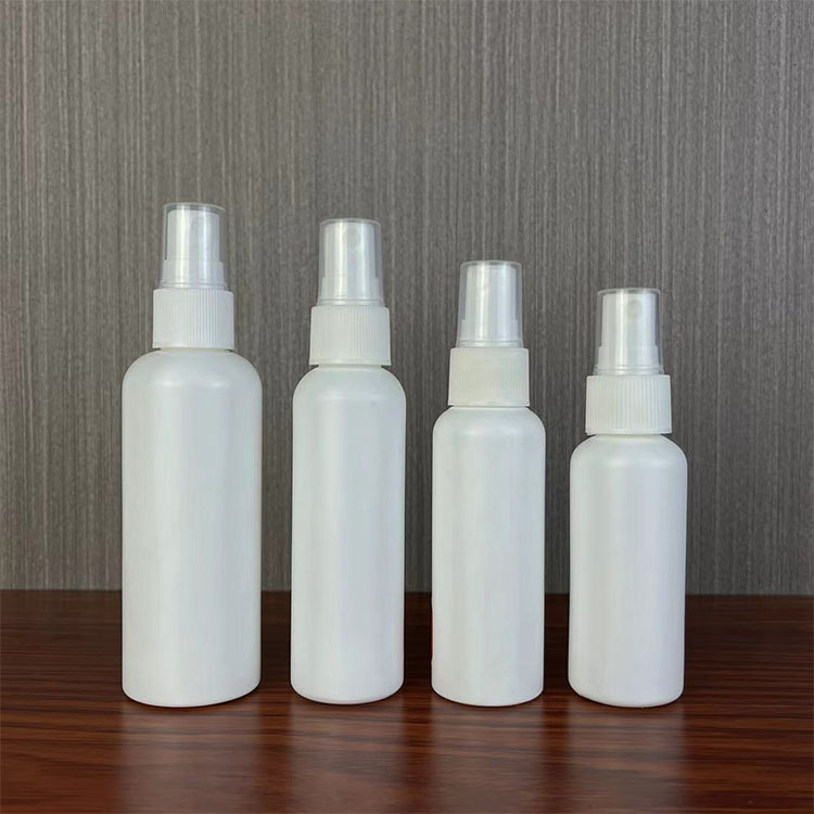 Spot 30ml/50ml/100ml white plastic bottle spray bottle PE small spray bottle alcohol disinfectant sub-bottled