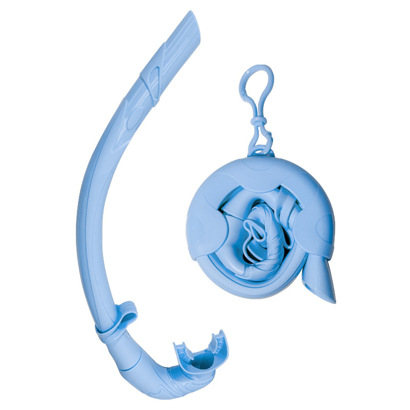 Free submersible breathing tube wet full silicone foldable curved silicone mouthpiece soft and comfortable cross-border in stock
