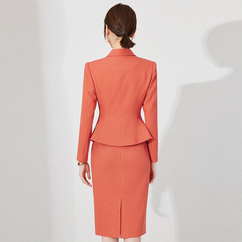 Picture of Spring and Autumn Fashion Double-breasted High-end Sense Business Dress Women's Dress Set Sales Department Beauty Salon Jewelry Store Work Clothes OL