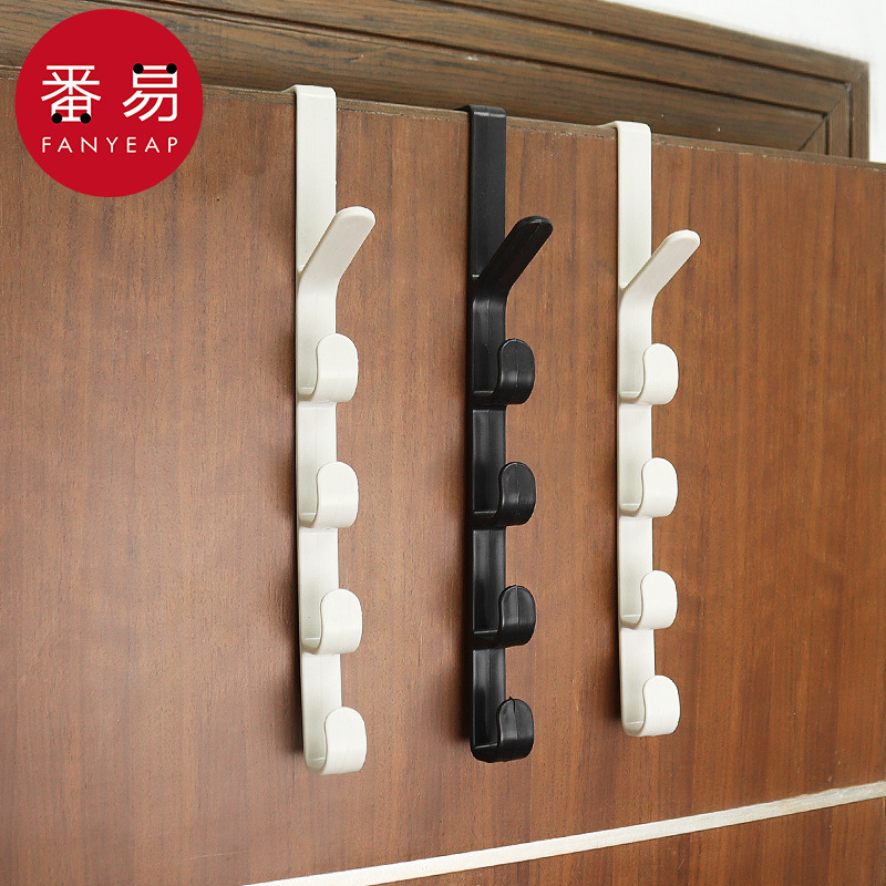 /10Y Door Hook A1P50 - Plastic Hook Coat Hook Door Hanger Bedroom Door-Mounted Free