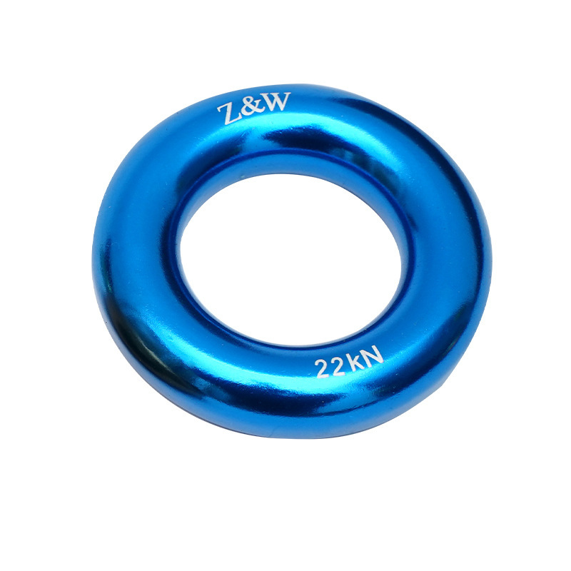 Picture of Q & C outdoor mountaineering climbing multi-functional aluminum alloy ring climbing flat belt ring belt connecting ring bearing 22KN