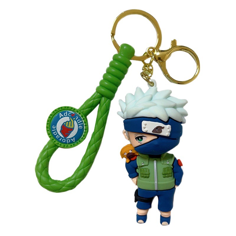 Naruto Keychain Cartoon Doll Cute Hand Doll Car Backpack Pendant Small Gift Accessories Wholesale