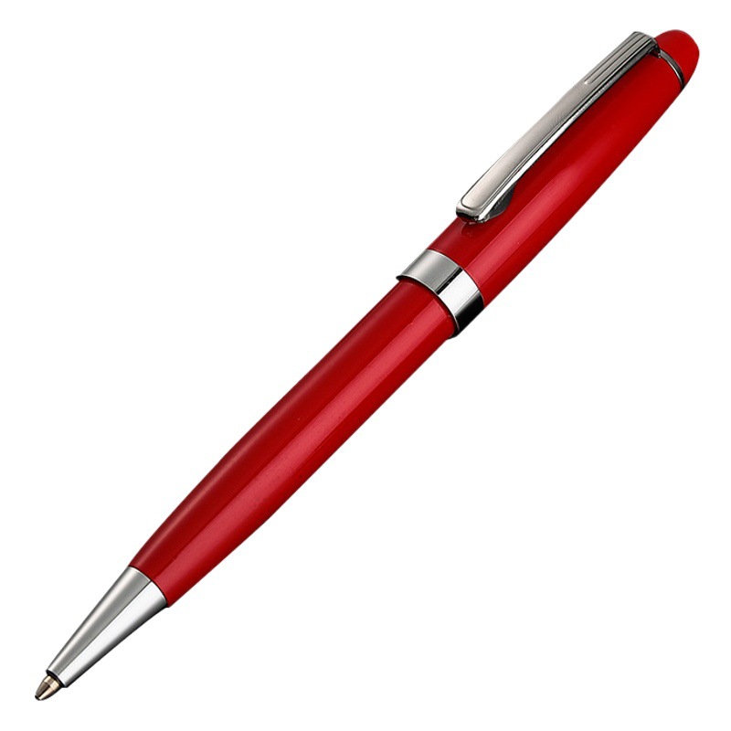 Advertising Gift Metal Ballpoint Pen Printing LOGO Rotating Ballpoint Pen Business Customized Neutral Metal Pen Wholesale