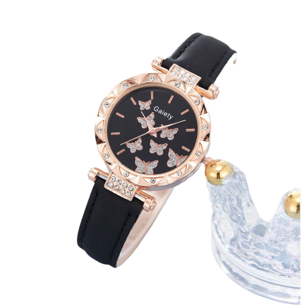 Picture of New TikTok Popular Women's Watch Fashion Personality Simple Watch Butterfly Digital Belt Watch Set