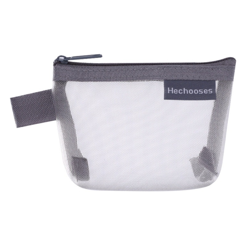 Mini Mesh Storage Bag Nylon Stereo Mesh Coin Purse Key Card Lipstick Portable Storage Transparent Bag