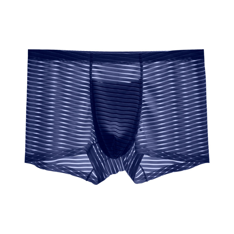 Picture of Olympic Mesh Men's Underwear Men's Ice Silk Seamless Boxer Briefs Thin Seamless Summer Breathable Boxer Briefs