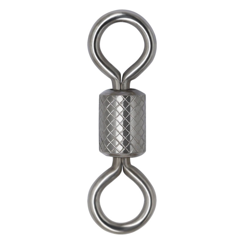 High-Speed Swivel Strong Pull Connection Ring Fishing Accessories Connector American Swivel 8-Shaped Ring Embossed Eight-Shaped Ring
