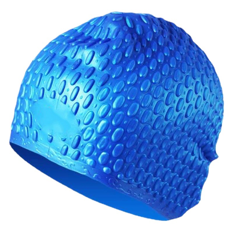 Factory wholesale large teenagers men and women with outdoor water sports non-slip waterproof silicone swimming cap