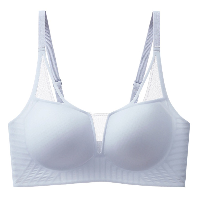 Summer New Product One-Piece Seamless Jelly Strip Soft Support Intimates Light and Deep V Mesh Hole Cup Tube Top