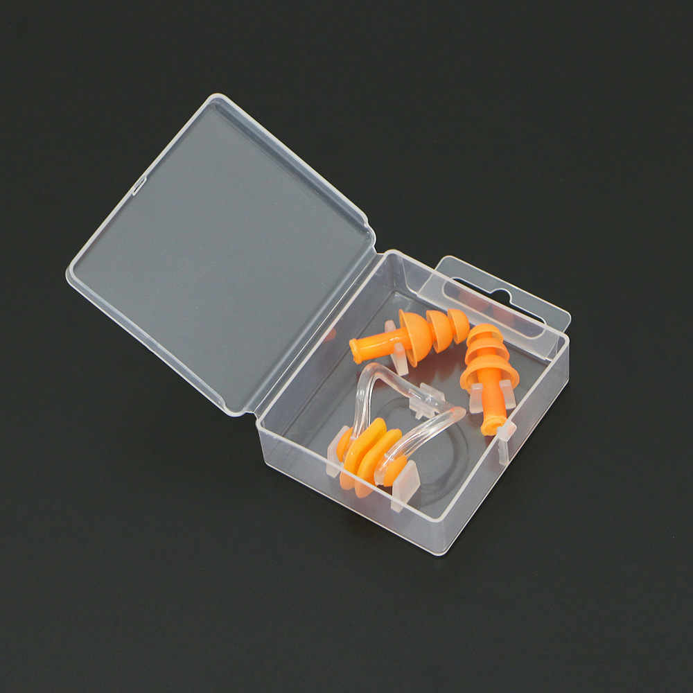 Picture of Factory wholesale earplug nose clip silicone box nose clip earplug set swimming equipment supplies children adult waterproof