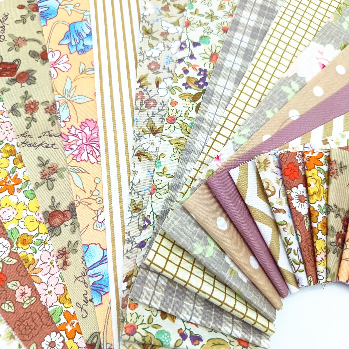 Picture of Cross-Border New Long Strip Pure Cotton Fabric Jelly Roll All-Cotton Small Clear Floral Long Strip Quilted Splicing Craft Fabric