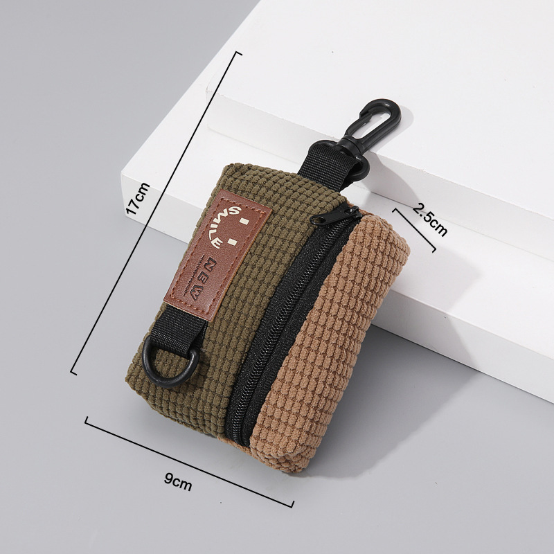 Picture of Simple New Coin Purse Key Bag Small Hanging Bag Card Bag Short Personalized Youth Multi-functional Multi-use Card Holder
