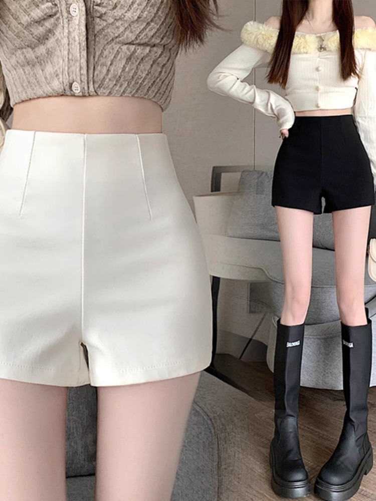 Underwear Missing Shorts Women's Summer 2024 New White Pants High Waist Tight Stretch Bottoming Boots Hot Pants for Hot Girls