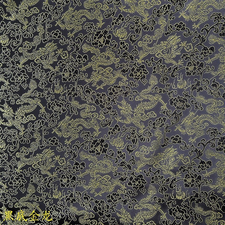 Picture of 150cm Wide Packaging Box Gift Box Multicolor Chinese Dragon Pattern Jacquard Cloth Ancient Dress Small Dragon Brocade