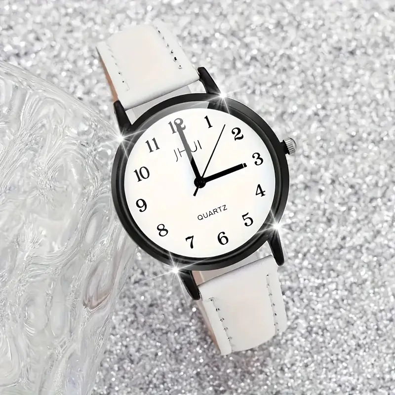 Korean Style Super Popular Simple Fresh Style Women's Belt Watch Women's Artistic Trend All-Match Watch Star Digital