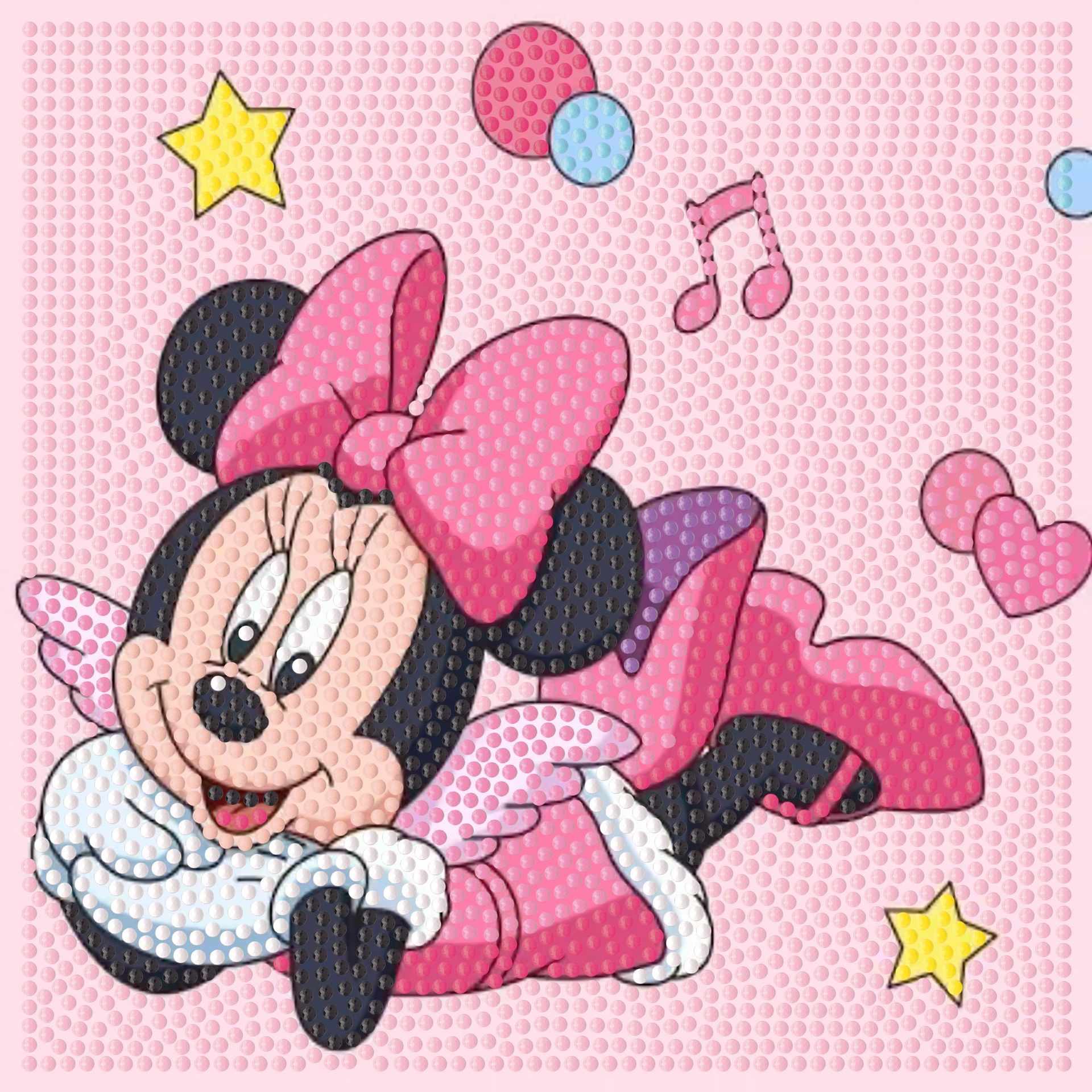 Picture of Original God New Diamond painting children student diy handmade diamond material package with frame Cartoon Cartoon educational toys