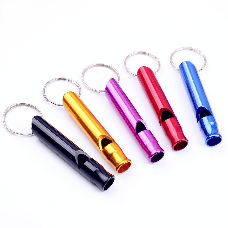 Picture of Aluminum alloy big small size whistle field survival whistle outdoor activities training whistle survival whistle metal whistle