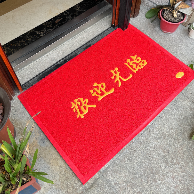 Welcome to Red Carpet Waterproof Anti-Slip Mat Floor Mat Silk Ring Wholesale Plastic Carpet Door Mat Door Mat