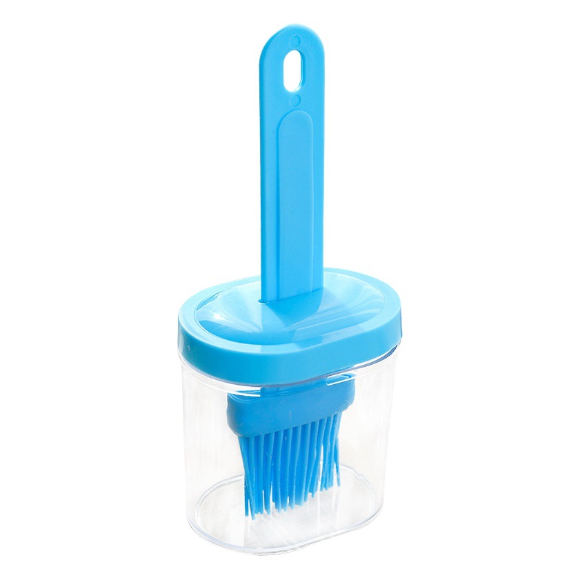 Household Silicone Oil Brush with Bottle Small Oil Pot Kitchen Pancake High Temperature Resistant Baking Artifact Integrated Barbecue Oil Bottle Brush