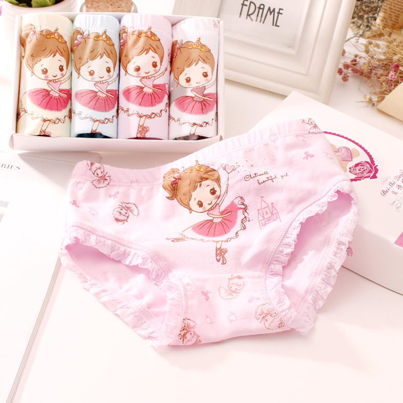 Picture of Children's underwear girls children children's fine shuttle cotton class a cotton briefs little girls boxer underwear wholesale