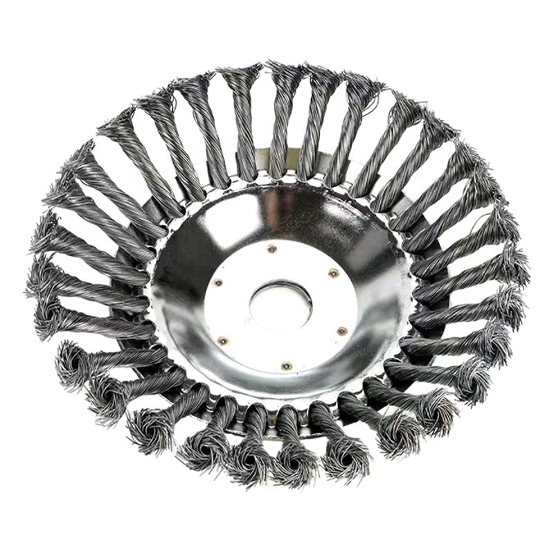 New 8inch 6inch Lawn Mower Matching Wire Wheel Lawn Mower Weeding Head Steel Wire Rust Removal Weeding Accessories