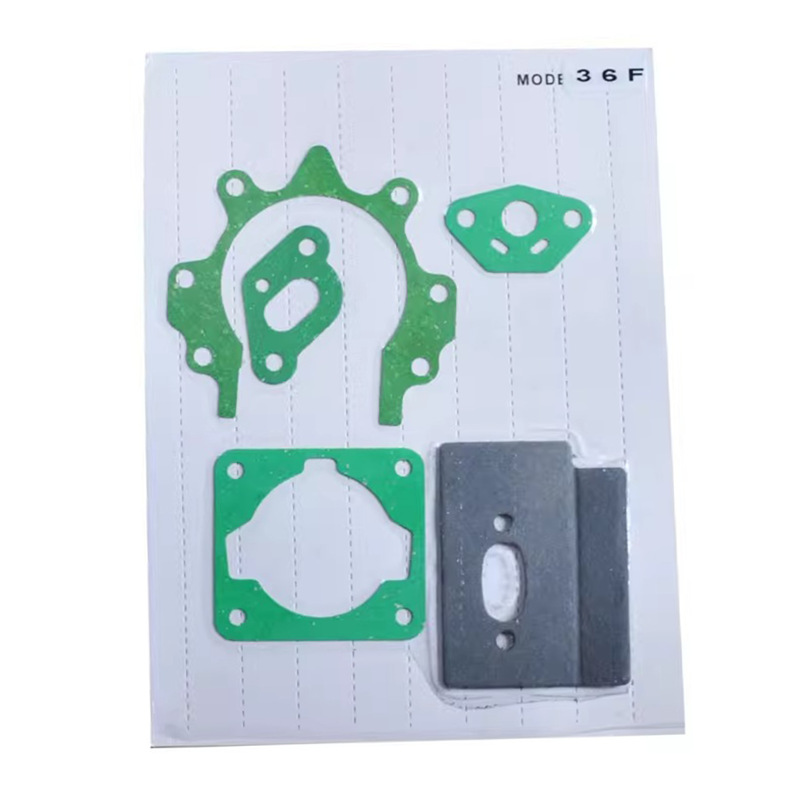 Picture of Lawn mower accessories paper pad carburetor pad cylinder pad intake pipe pad box pad muffler pad valve pad suit