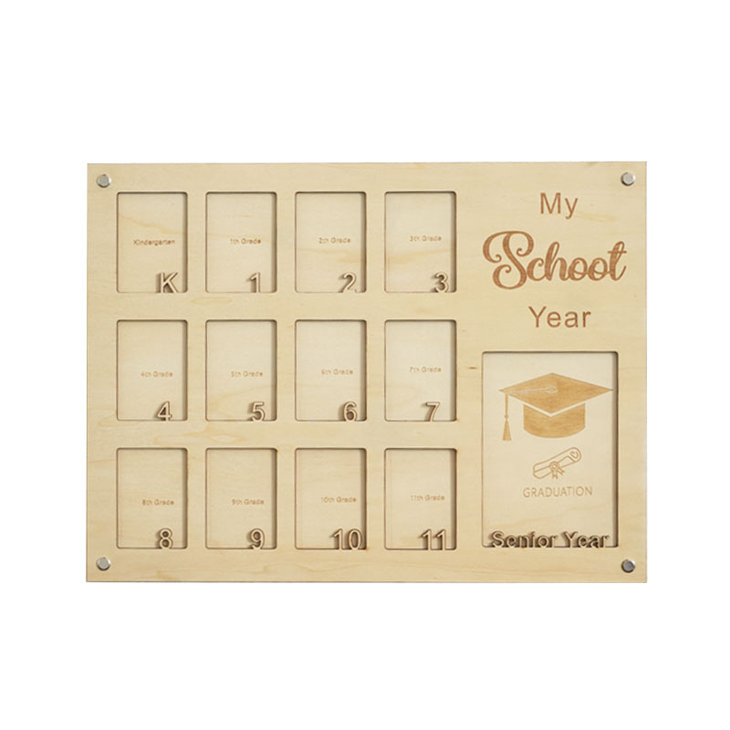 Cross-Border Graduation Season Elementary School to University Academic Year Photo Frame Graduation Wooden Photo Album Photo Collage Gift Memory Photo Album