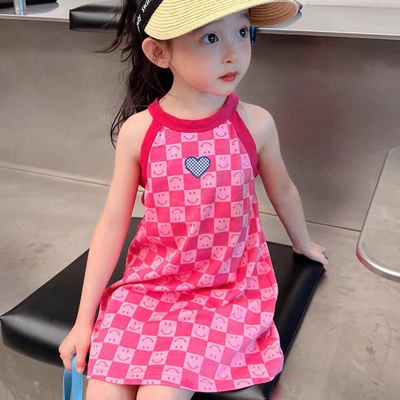 Summer new girls ice silk suspender skirt girls princess skirt big children dress women's treasure nightgown a generation of hair