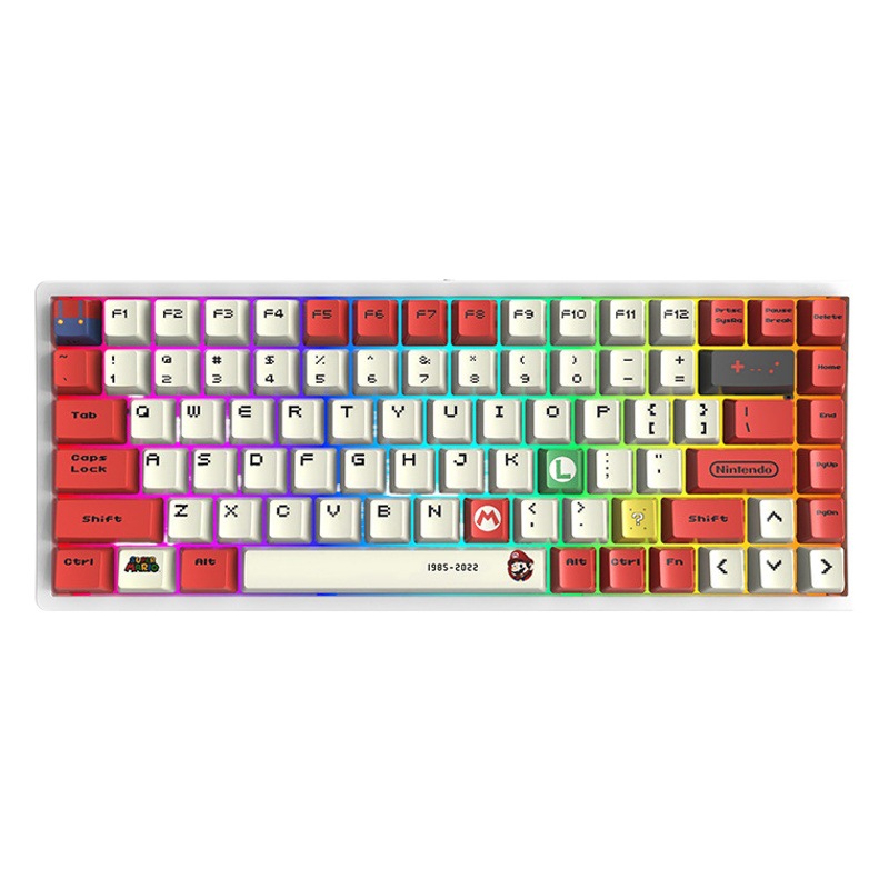 84-key wireless wired bluetooth three-mode mechanical keyboard customized hot-plug gaming e-sports mini small portable