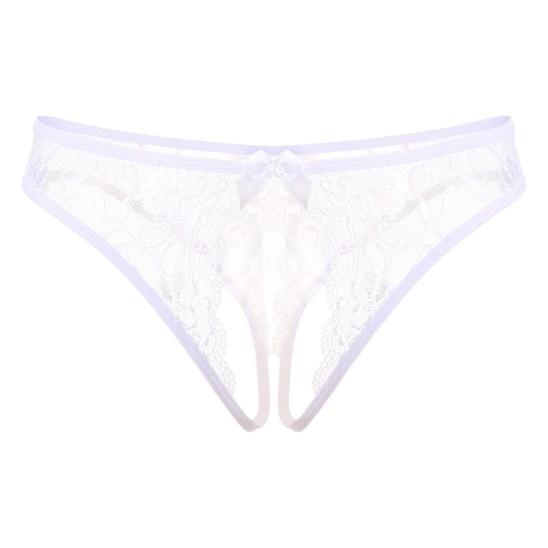 Sexy Lace Hot Open Sexy Underwear Low Waist Beautiful Hip Transparent Temptation T-pants Sao thong Women's Foreign Trade Goods