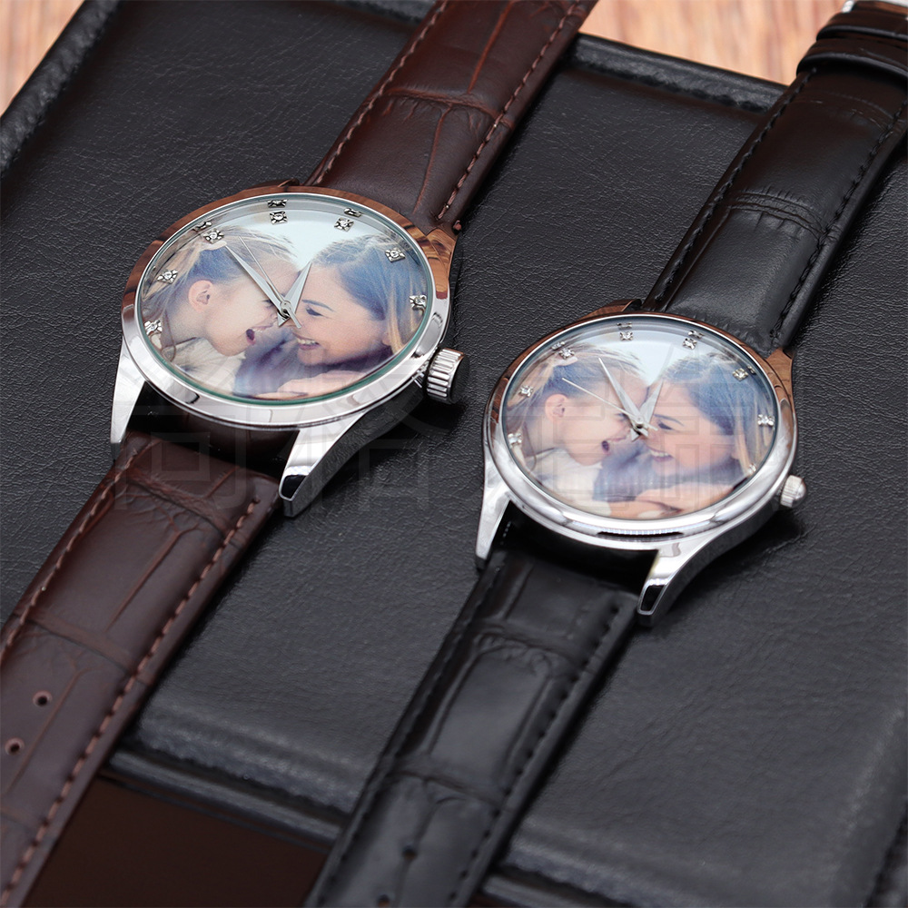 Diamond DIY photo watch couple watch