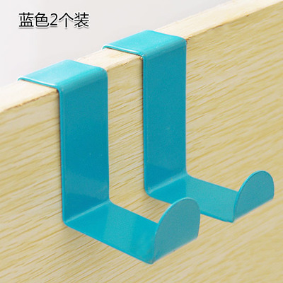 Picture of Creative Z-Shaped Door Back Hook Stainless Steel Traceless Nail-Free Hook Door Back Clothes Hook S-Shaped Hook 2 Pack