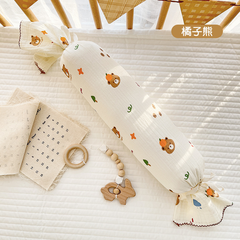 Picture of Baby Soothing Pillow Baby Pillow Side Block Anti-Jump Pillow 0-2 Years Old Newborn Sleeping Pillow Candy Pillow
