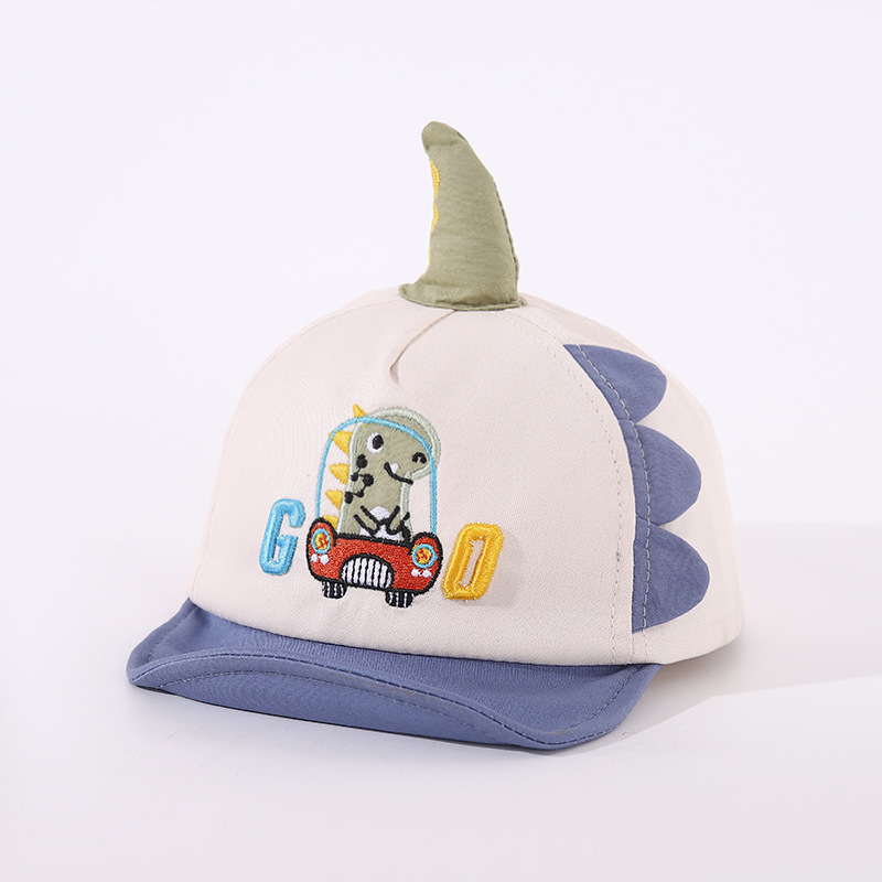 Picture of Baby hat spring and autumn male baby peaked cap cute cartoon spring thin boy soft brim children baseball cap