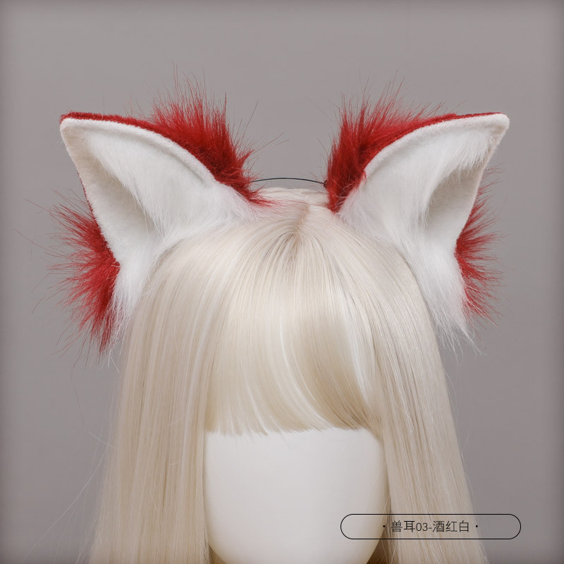 Picture of Handmade Simulated Animal Tail Cute Cosplay Dress up Comic Exhibition Fashion Accessories Handmade Plush Fox Tail