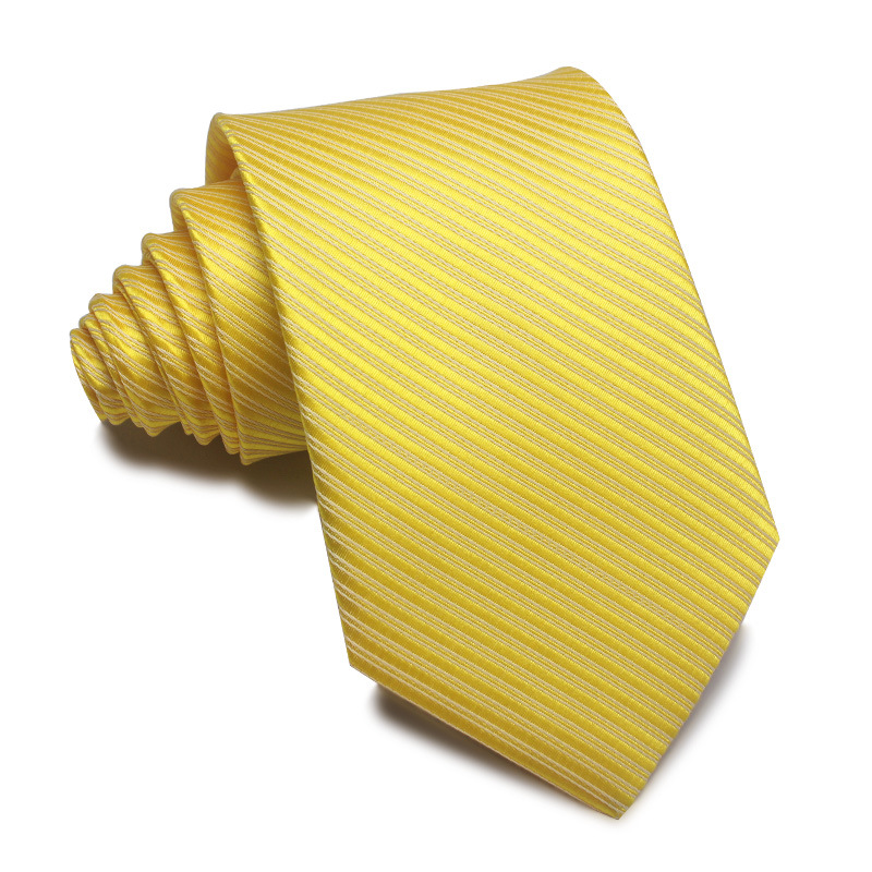 Picture of 25 New 8cm Polyester Jacquard Stripesd Tie 7cm Men's and Women's Business Formal Wear Casual High-End Red Black Blue