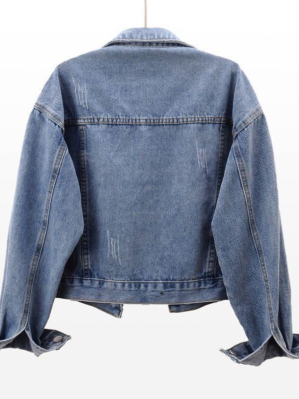 Picture of AliExpress Amazon popular wish new Denim coat women's all-match jacket loose slimming top