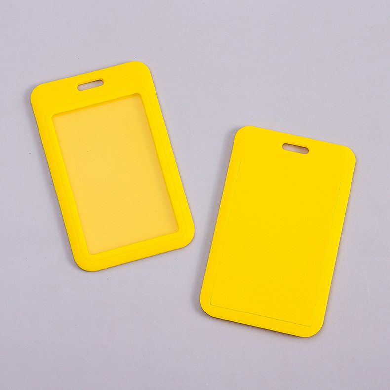 Picture of Sliding cover card push card ABS plastic cartoon tag student card cover work card badge cover chest card wholesale fixed