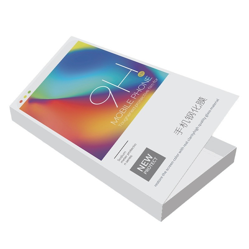 Picture of Color Box Custom Digital Products Mobile Phone Tempered Film Packaging Box Custom Printed Carton Factory Custom Film