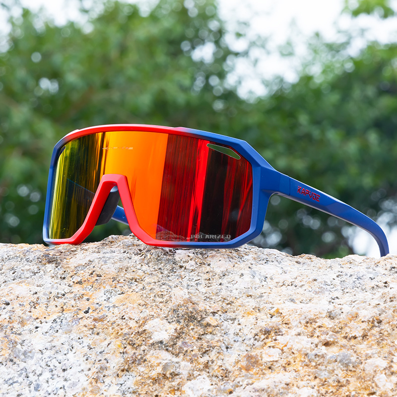 Kapvoe New Cycling Polarized Colorful Glasses Mountaineering Fishing Casual Glasses Simple Fashion Sports Glasses